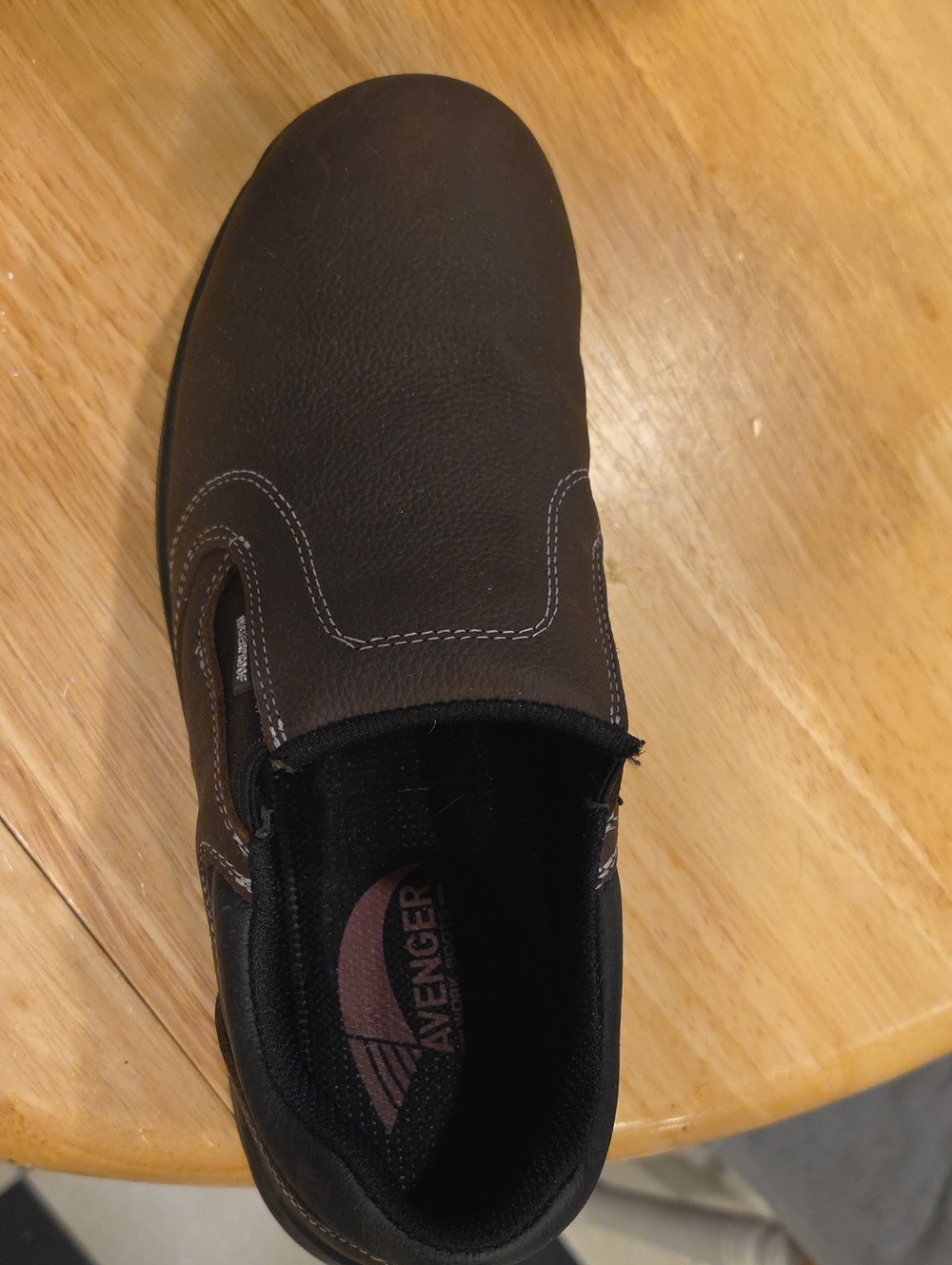 Avenger Men's Brown Slip-On Work Loafer